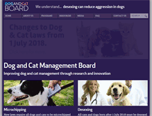 Tablet Screenshot of dogandcatboard.com.au